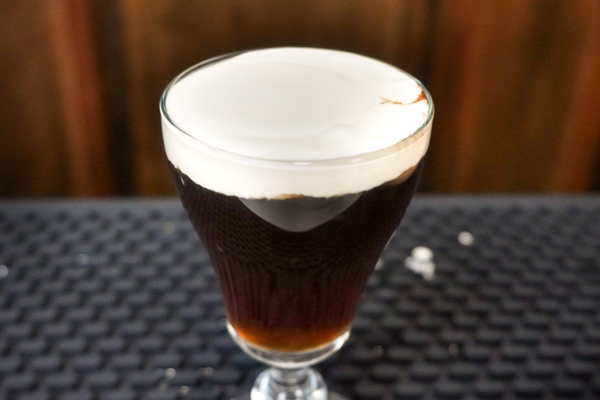 Irish Coffee with whipped cream