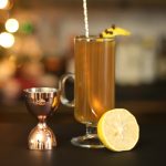 Hot ToddyHot Toddy with clove-studded lemon peel