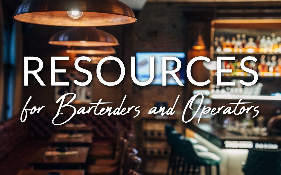 COVID-19 Resources for Bartenders & Operators