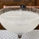 Aviation cocktail with 1.5 ounces gin and .25 ounce crème de violette-1