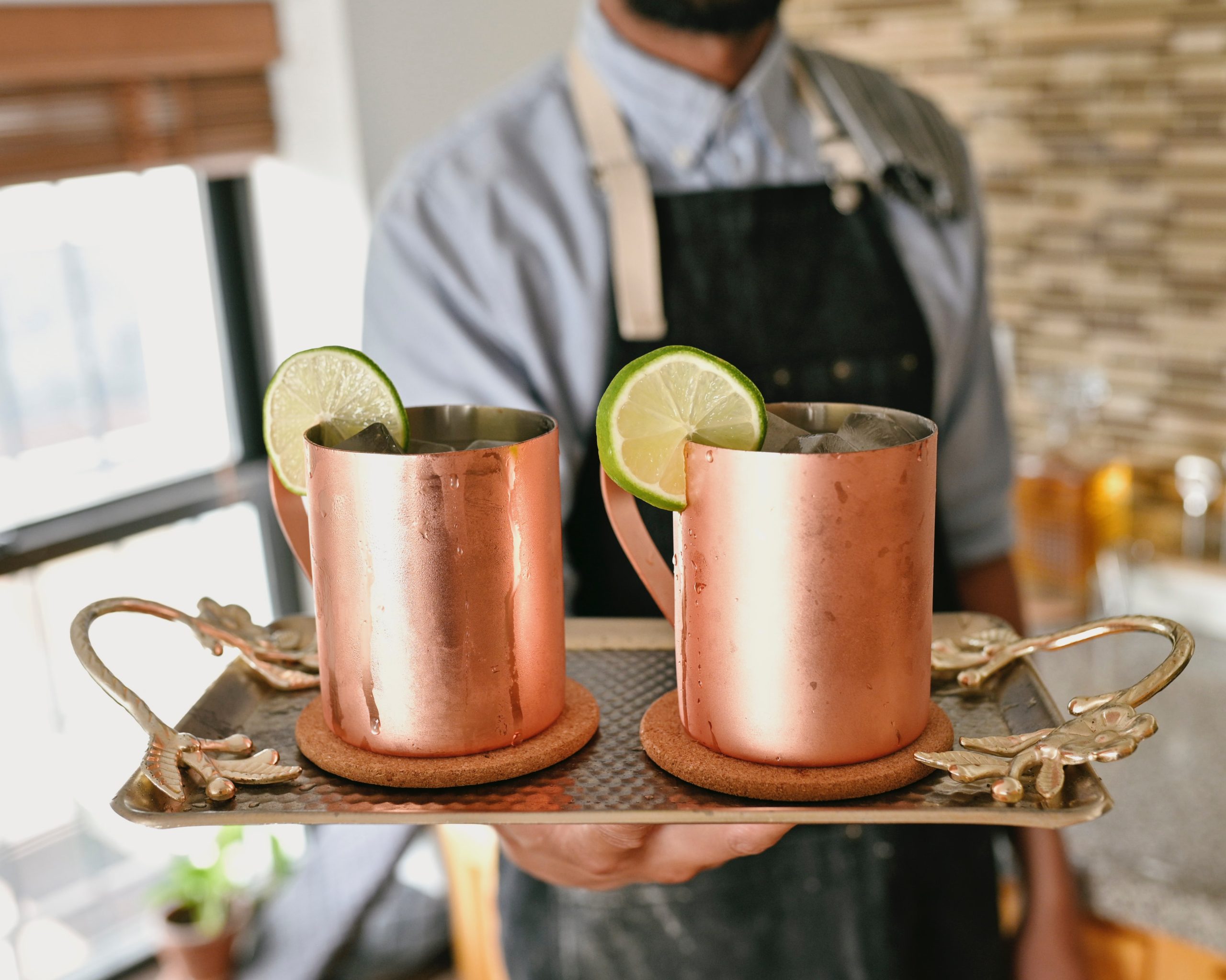 copper mugs for Moscow Mule
