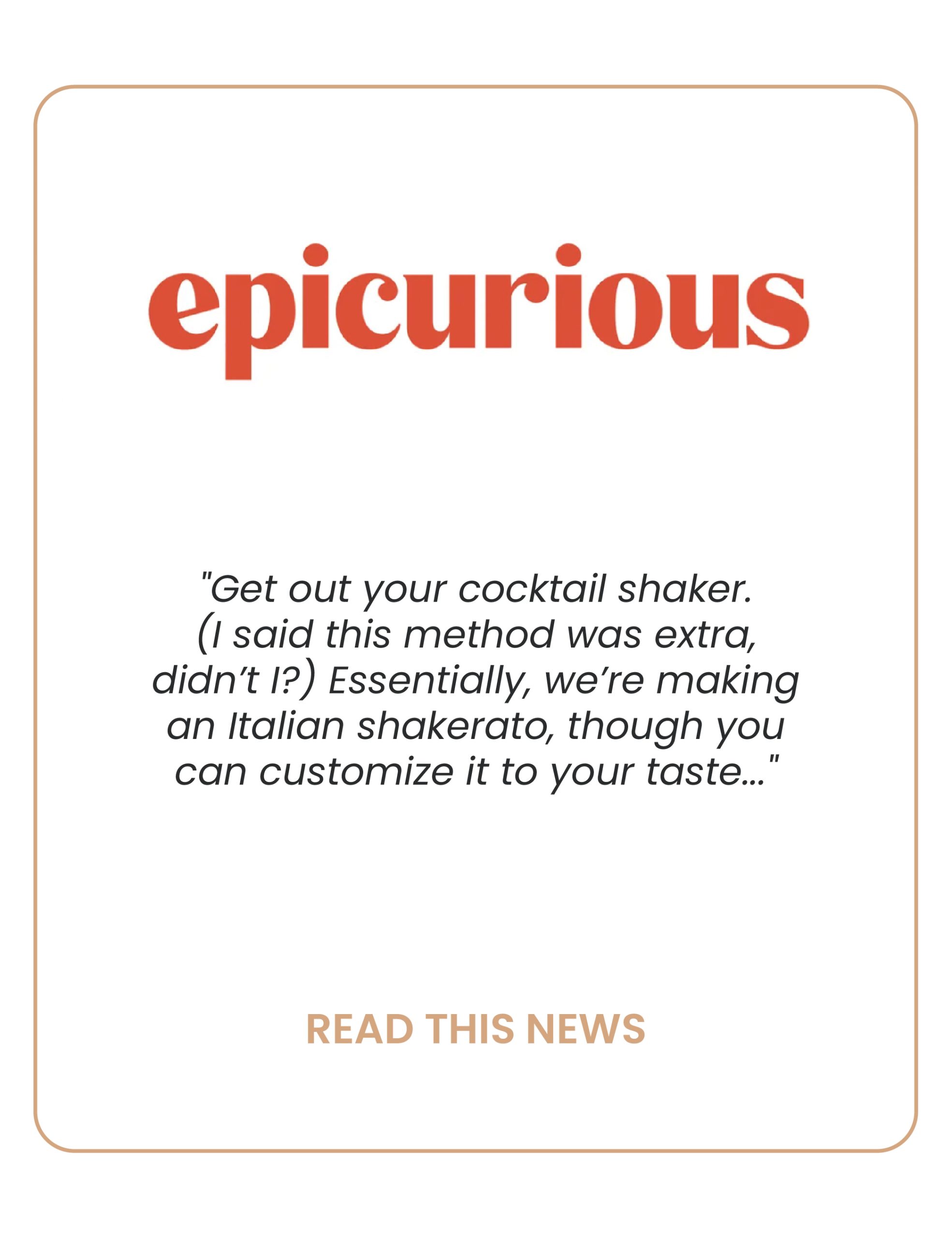 A Bar Above in the Press: Epicurious