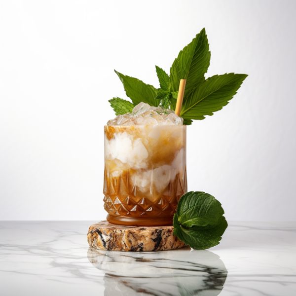 orgeat cocktail with intense almond flavor