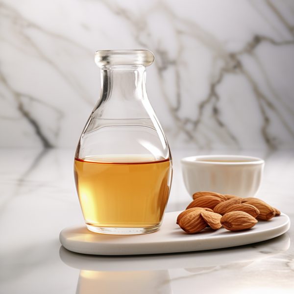 orgeat syrup with almond syrup on the side and ground almonds