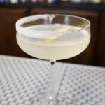 Lemon Drop with sugar rim in a coupe glass